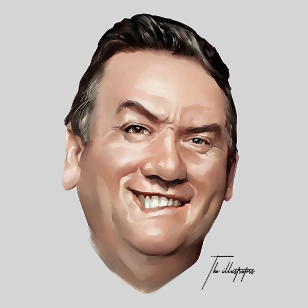 Eddie McGuire caricature portrait